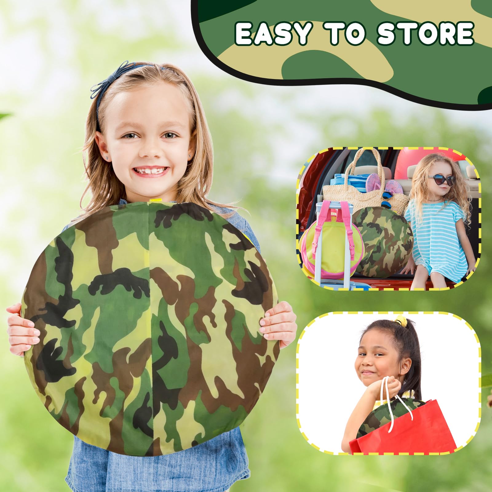 Doolmin giftable play tent for kids age 2 and up, indoors or outdoors.