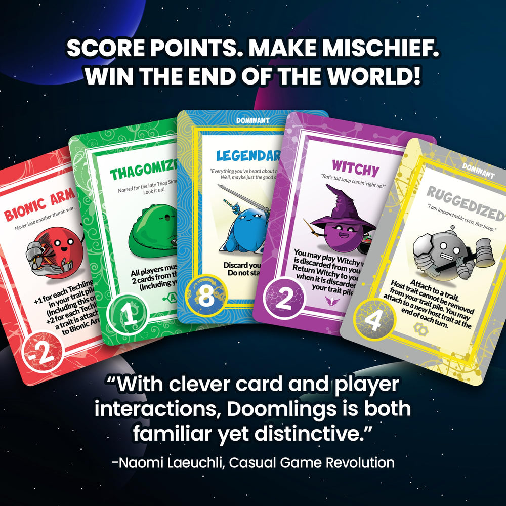 Doomlings deluxe packaging signals a premium gift for gamers.