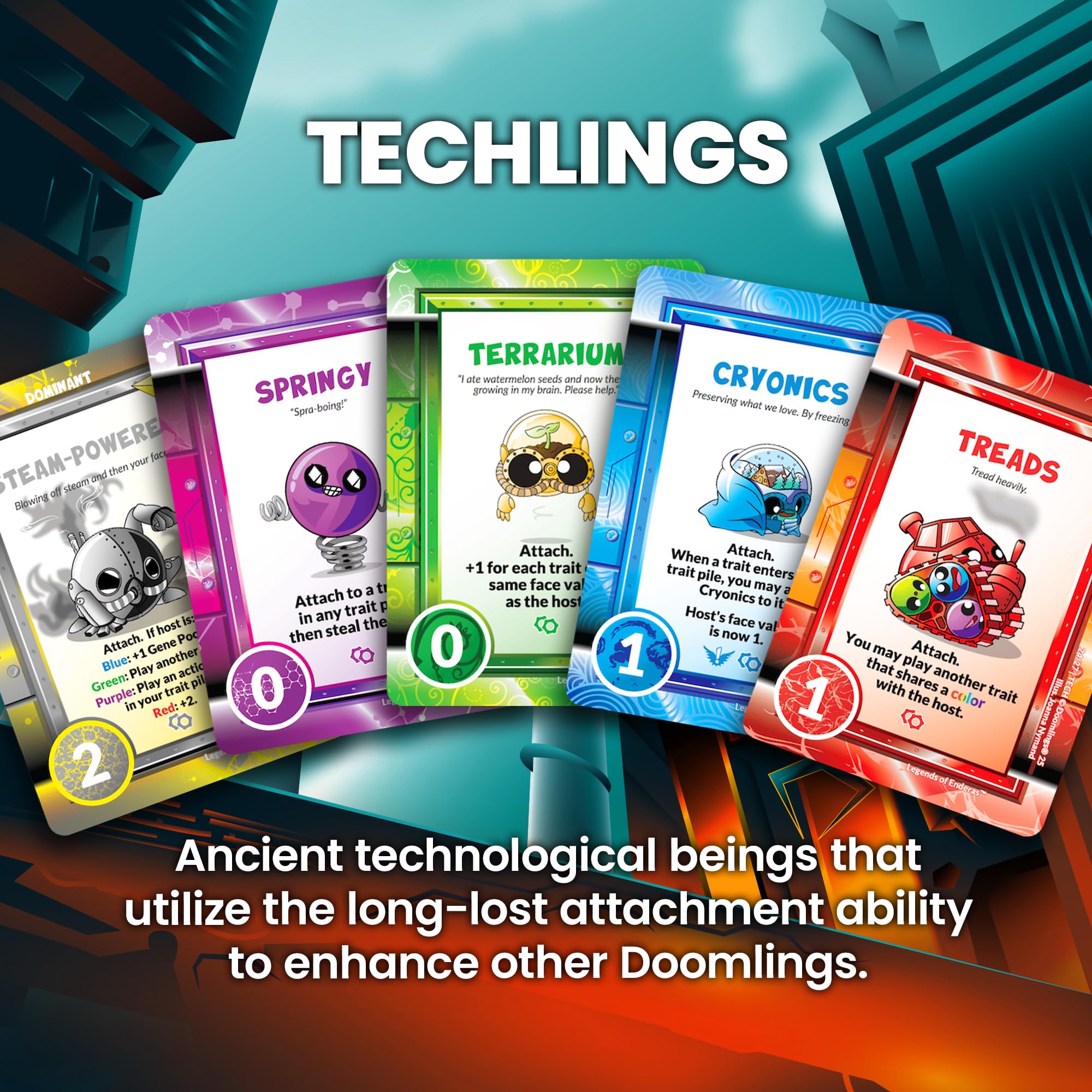 Doomlings Fuzelings expansion blends myth and tech for new combos.