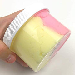 Dope Slimes two-tone pink and yellow cloud slime visual appeal