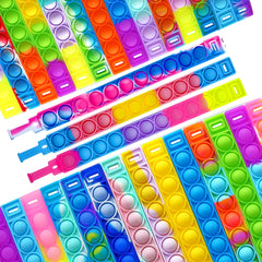 DOPWQAA durable silicone pop bracelet, easy to clean and reusable