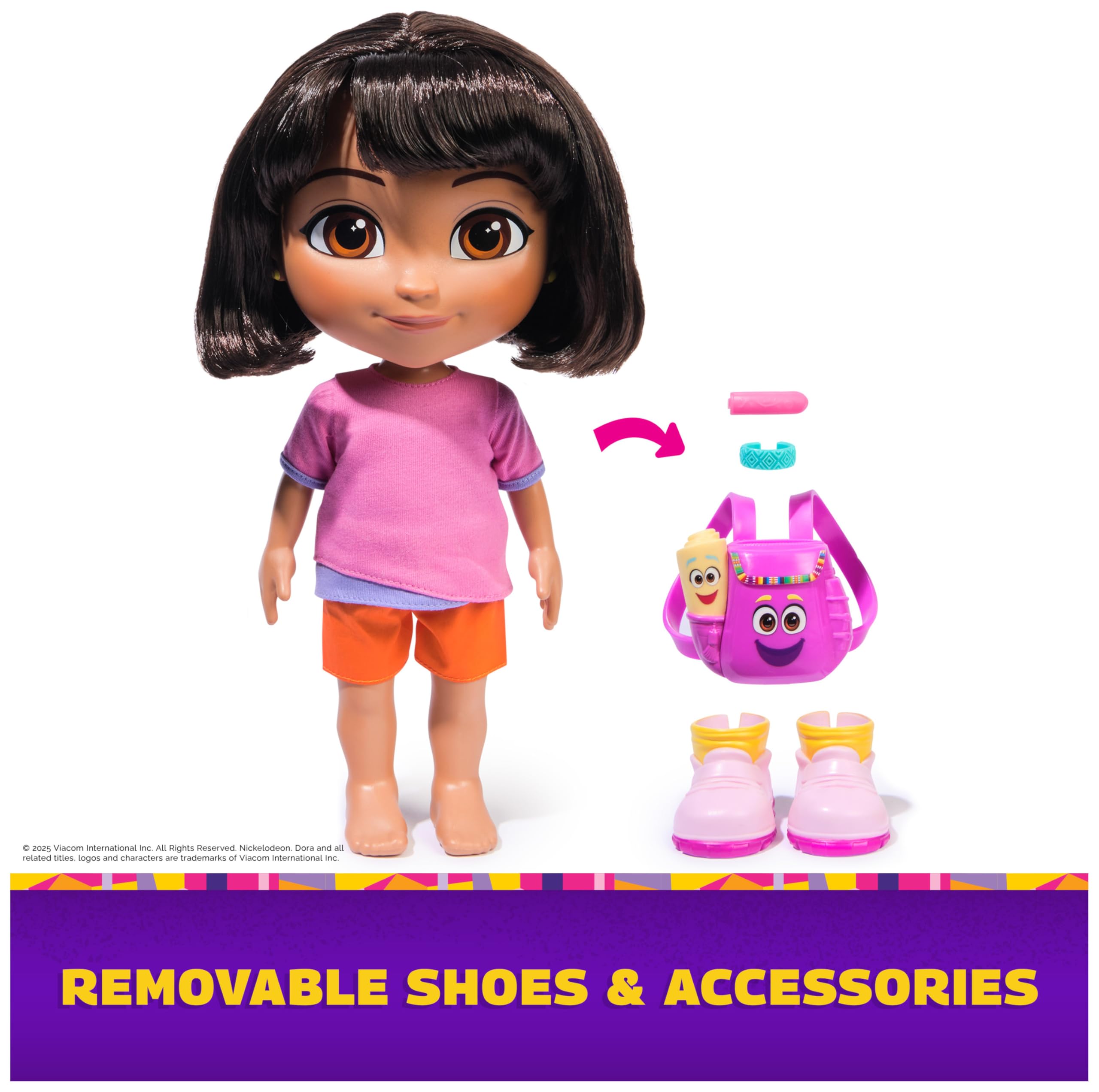 Dora Sing & Explore collector card with bilingual word perfect for learning moments