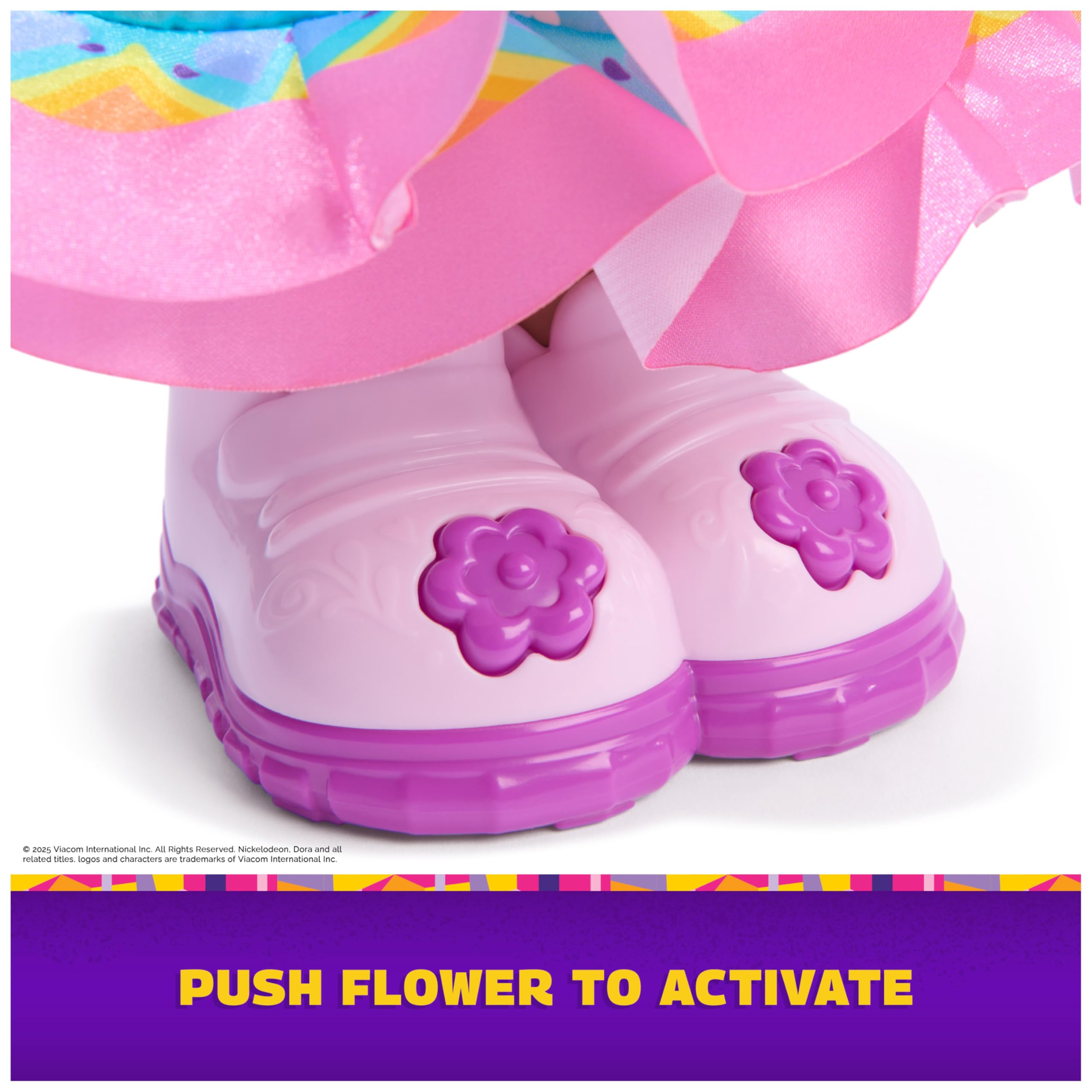 DORA’s rooted hair ready to brush for kid-friendly styling.