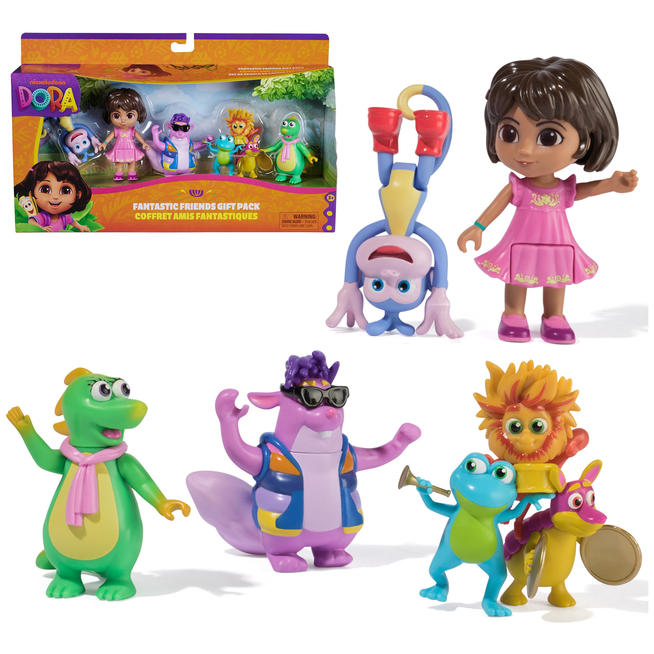 Dora Fantastic Friends Pack: five figures for imaginative play and storytelling.