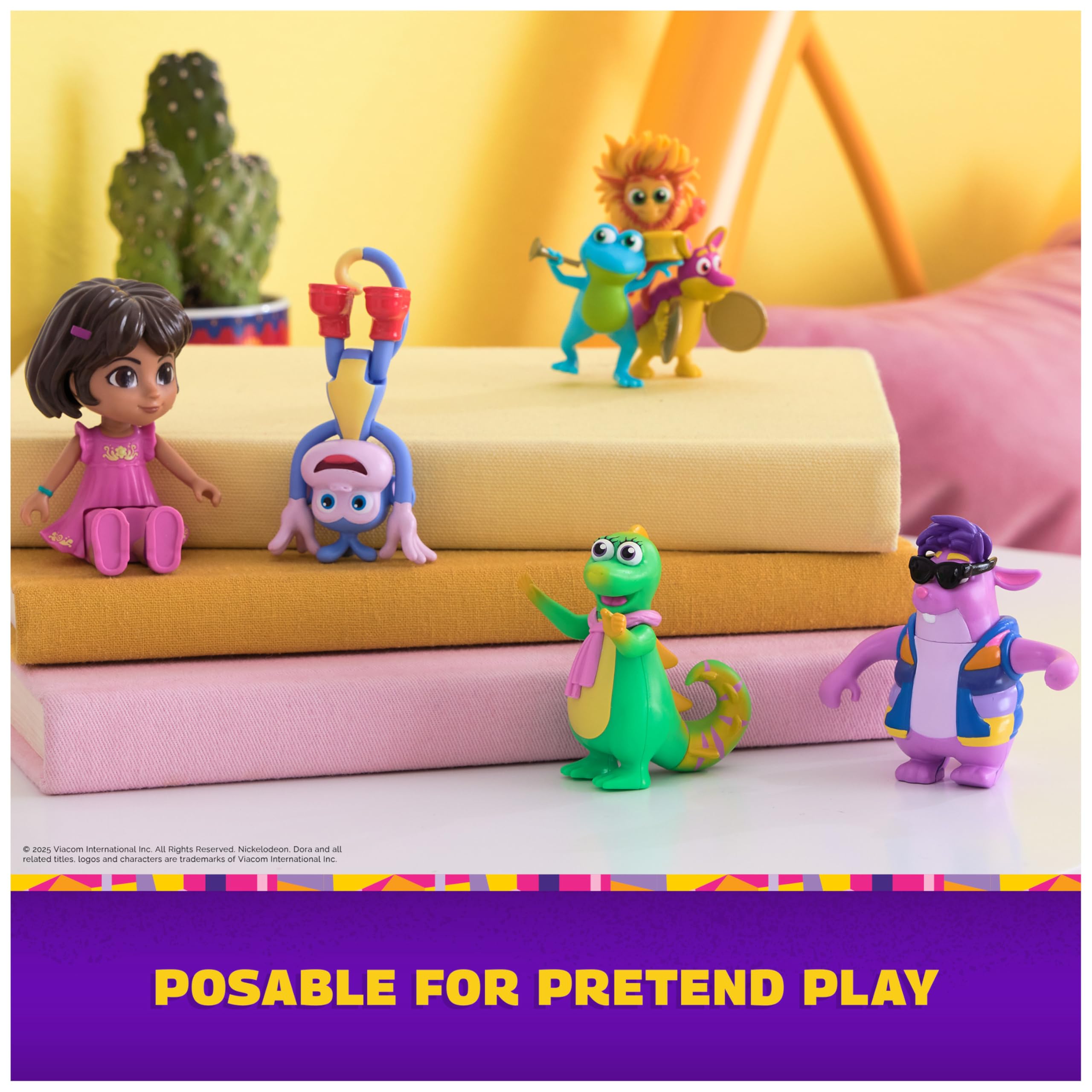 Movable poses enable expressive storytelling and play opportunities.