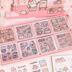 Doraking diary-use stickers enabling easy-peel application