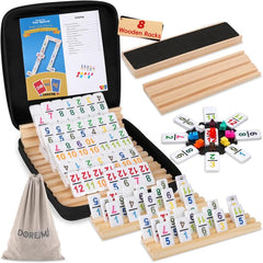 Doreimi Mexican Train domino tiles with vibrant pips