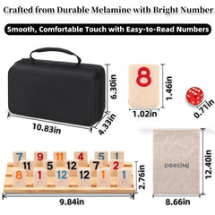 Doreimi Rummy Cube colorful tiles for quick recognition