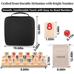 Doreimi dice in case support versatile setup for travel play.