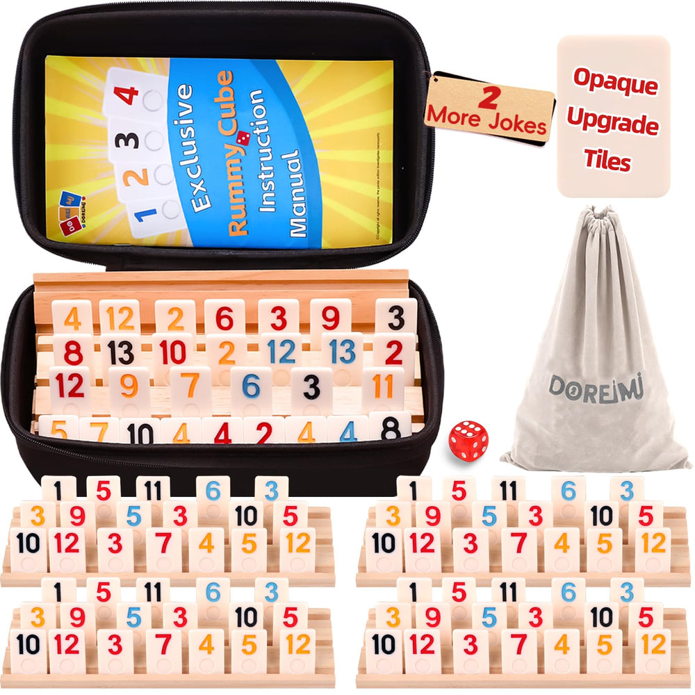 Doreimi Rummy Cube tiles close-up, durable color for family game nights