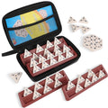 Doreimi triangle domino tiles with smooth finish for quick setup during family game night
