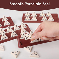 Doreimi triangle domino travel case enables on-the-go game nights