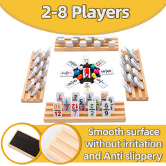 Doreimi colorful domino tiles with durable finish for family play
