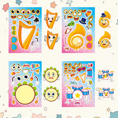 Dorgua accordion stickers: colorful accessories for notebooks and crafts.