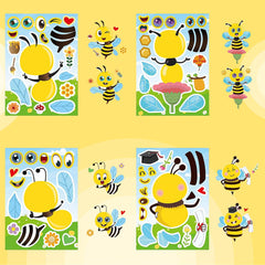 Dorgua Bee party stickers for walls notebooks and windows.