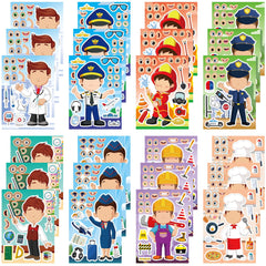 Dorgua career stickers doctor for imaginative play and party crafts.