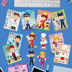 Dorgua career stickers pilot for mix-and-match creativity and educational activities.