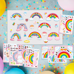 Dorgua classroom party stickers application on walls and windows