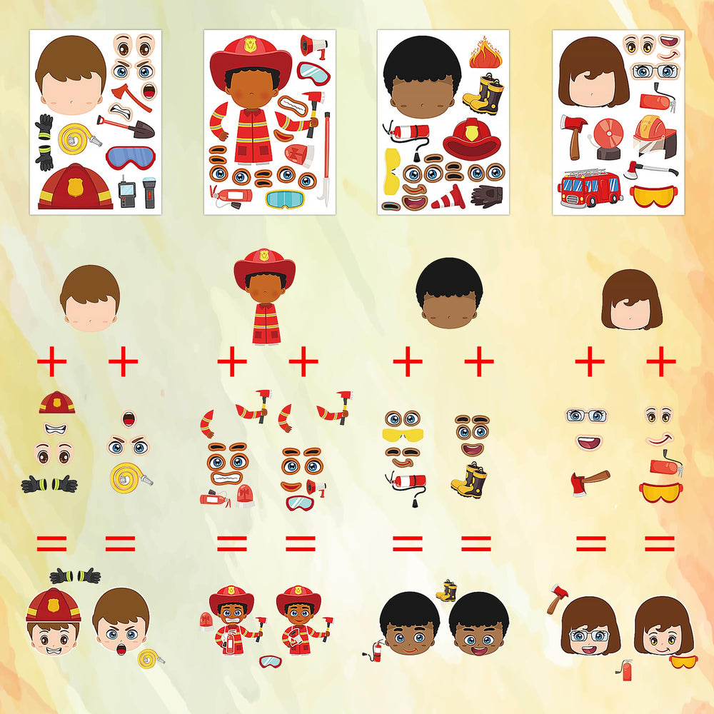 Dorgua firefighter stickers with self-adhesive backs for easy sticking on walls, notebooks, and windows.