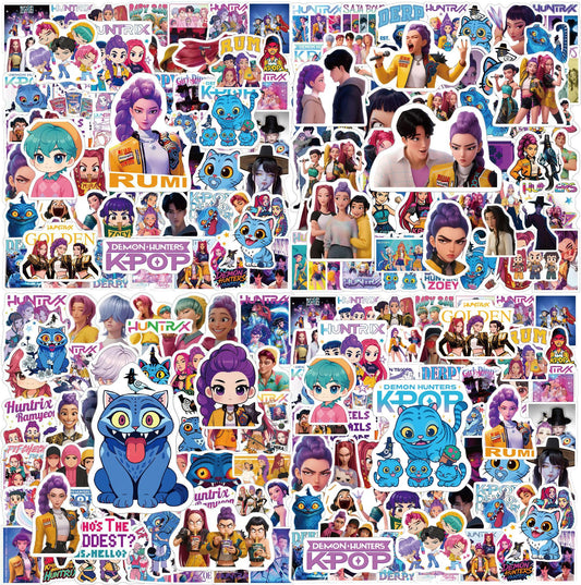 Dorjee Demon Stickers Hunter Pack on laptops enhances playful kawaii style and personality