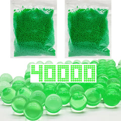 Dortrue gel balls 7-8 mm size in 40000-pack for Orby splatter blasters, ideal for intense action