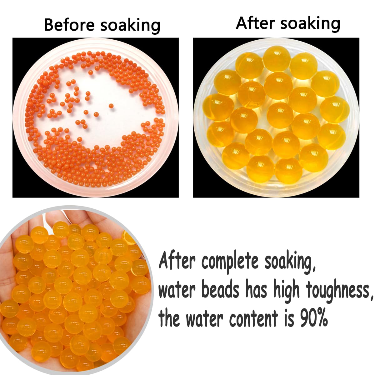 Dortrue gel balls 7-8mm orange in-use for backyard battles.