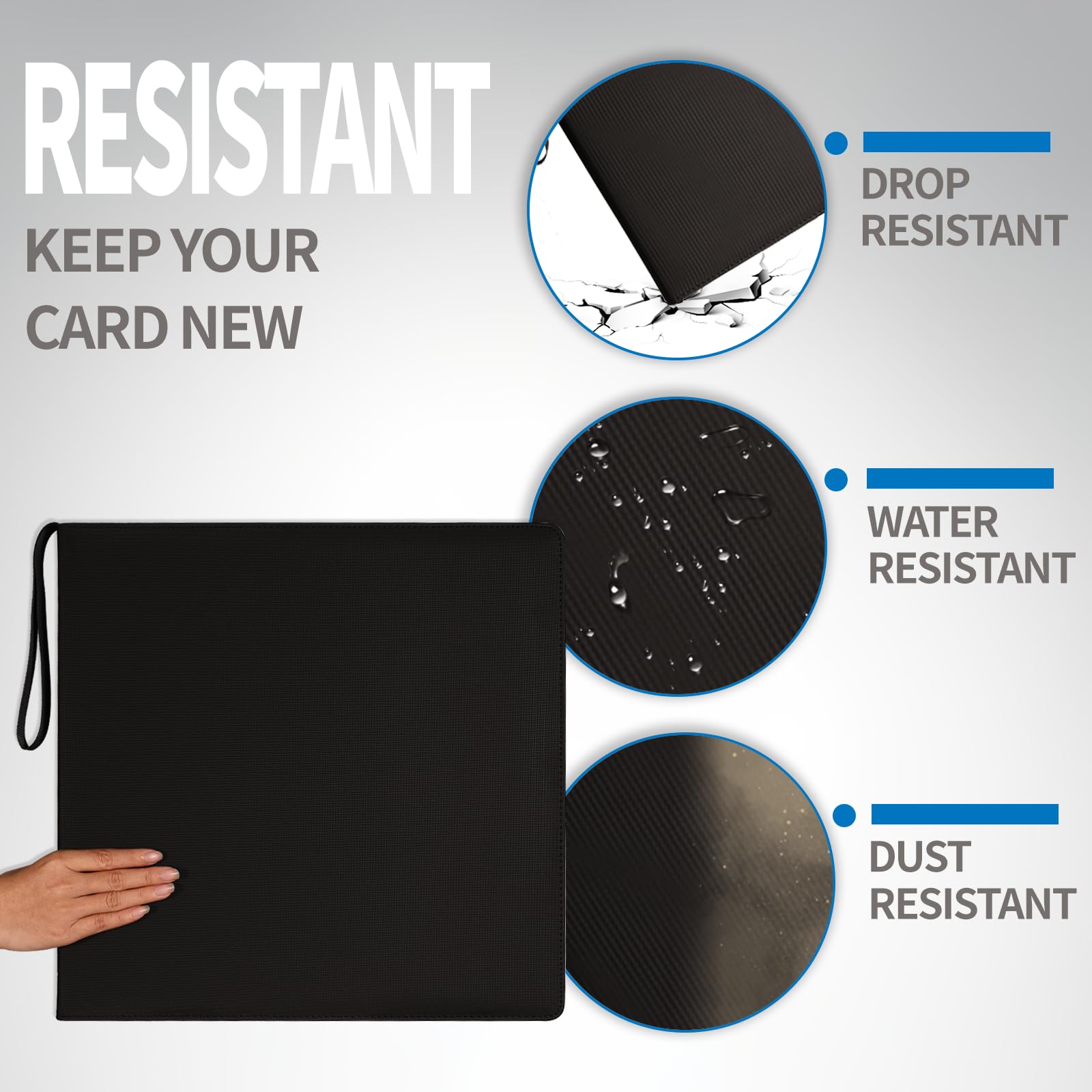 Dosanlues Toploader Binder PU leather cover resists daily wear