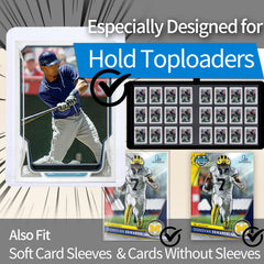 Dosanlues Toploader Binder side-loading pockets simplify card insertion during trades