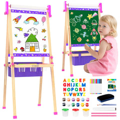 Doselie art easel for kids with paper roll ready for creative sessions