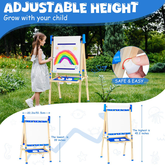 Doselie easel magnetic whiteboard for doodling and early letters