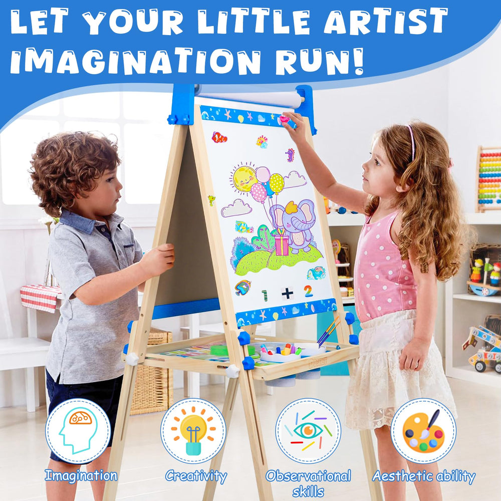 Doselie easel made from New Zealand pine with safe edges