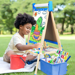 Doselie easel installs in minutes with no tools