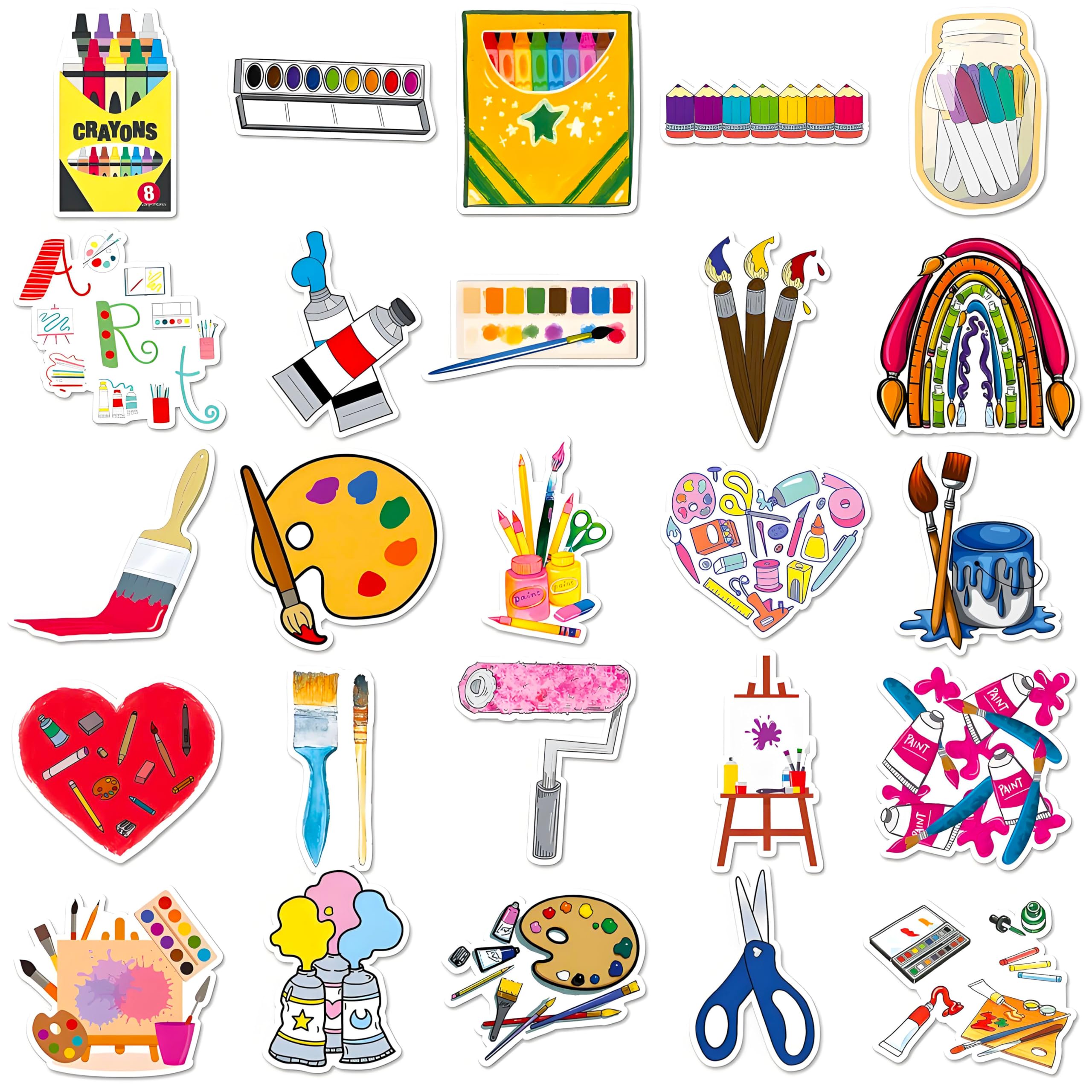 DothRayan Art Painting Stickers on a laptop provide easy customization and creative expression