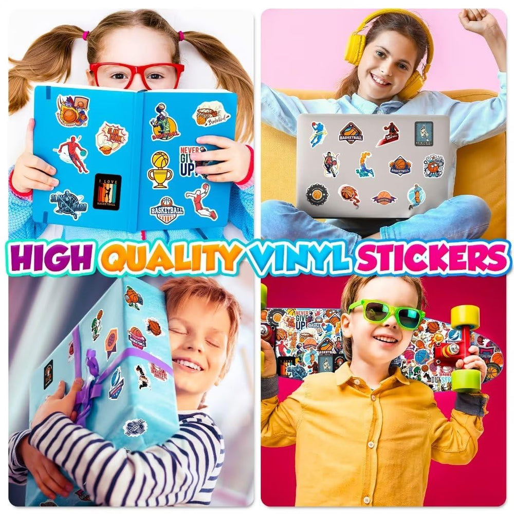 DothRayan basketball stickers on a car or bike for eye-catching, weather-ready styling.