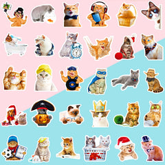 DothRayan cat stickers' waterproof vinyl withstands sun exposure