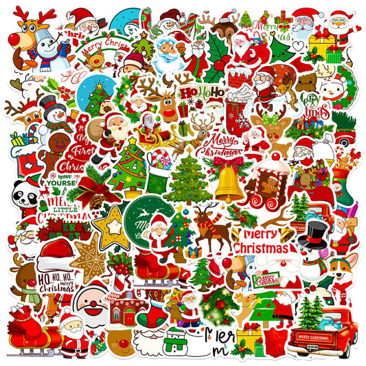 DothRayan Merry Christmas sticker for vibrant envelope decoration and gift tags.
