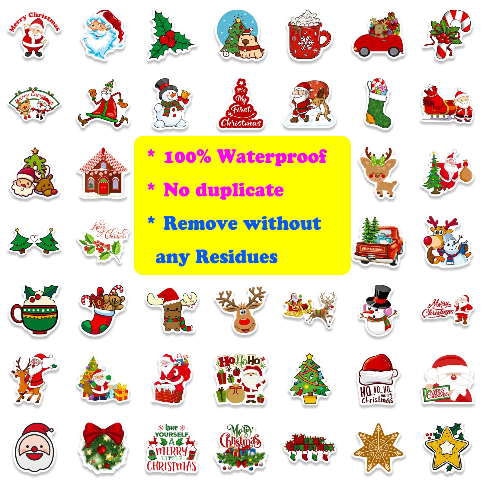 DothRayan Santa Claus sticker adds festive touch to gifts and scrapbooks.