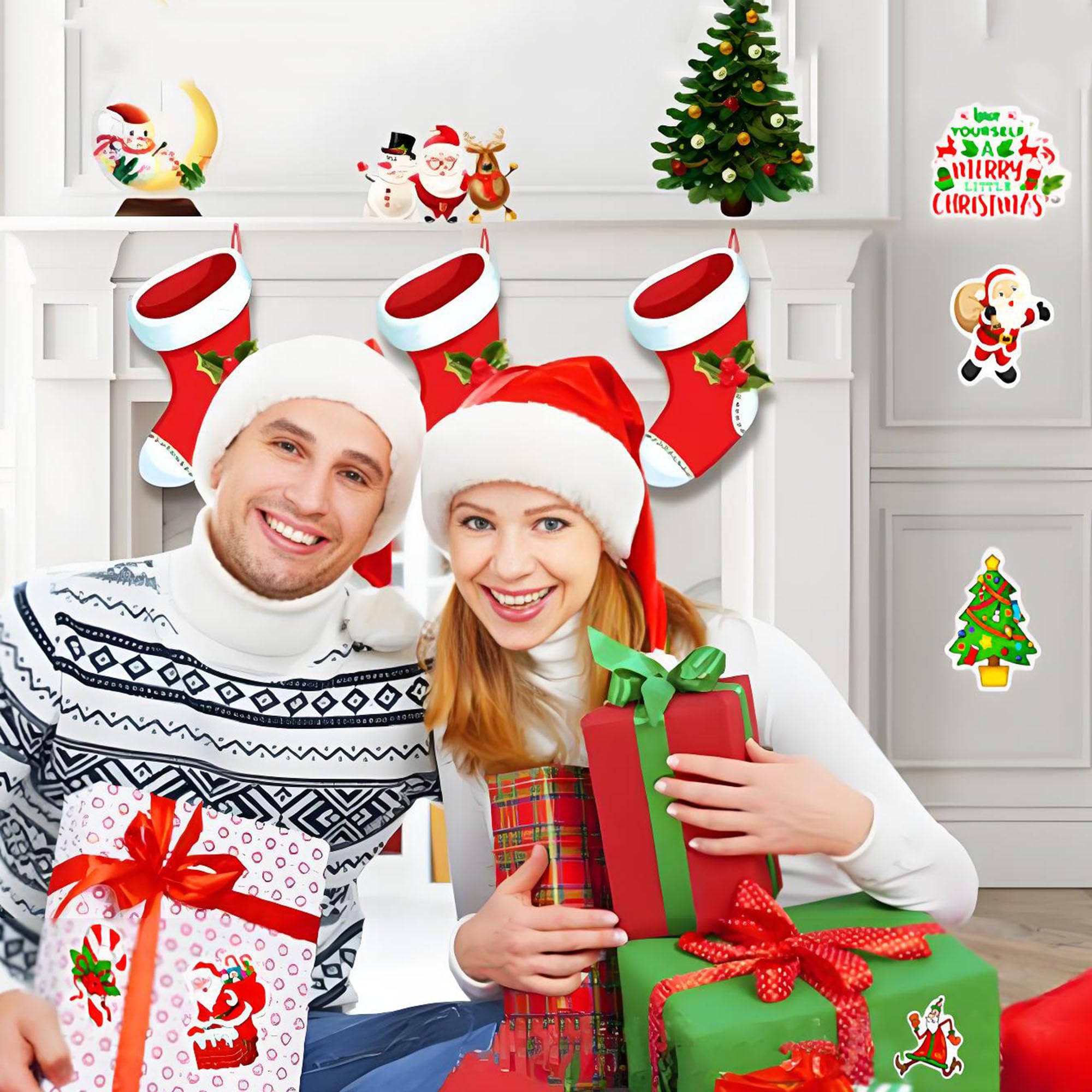 DothRayan Snowman sticker creates friendly scenes on gifts and crafts.