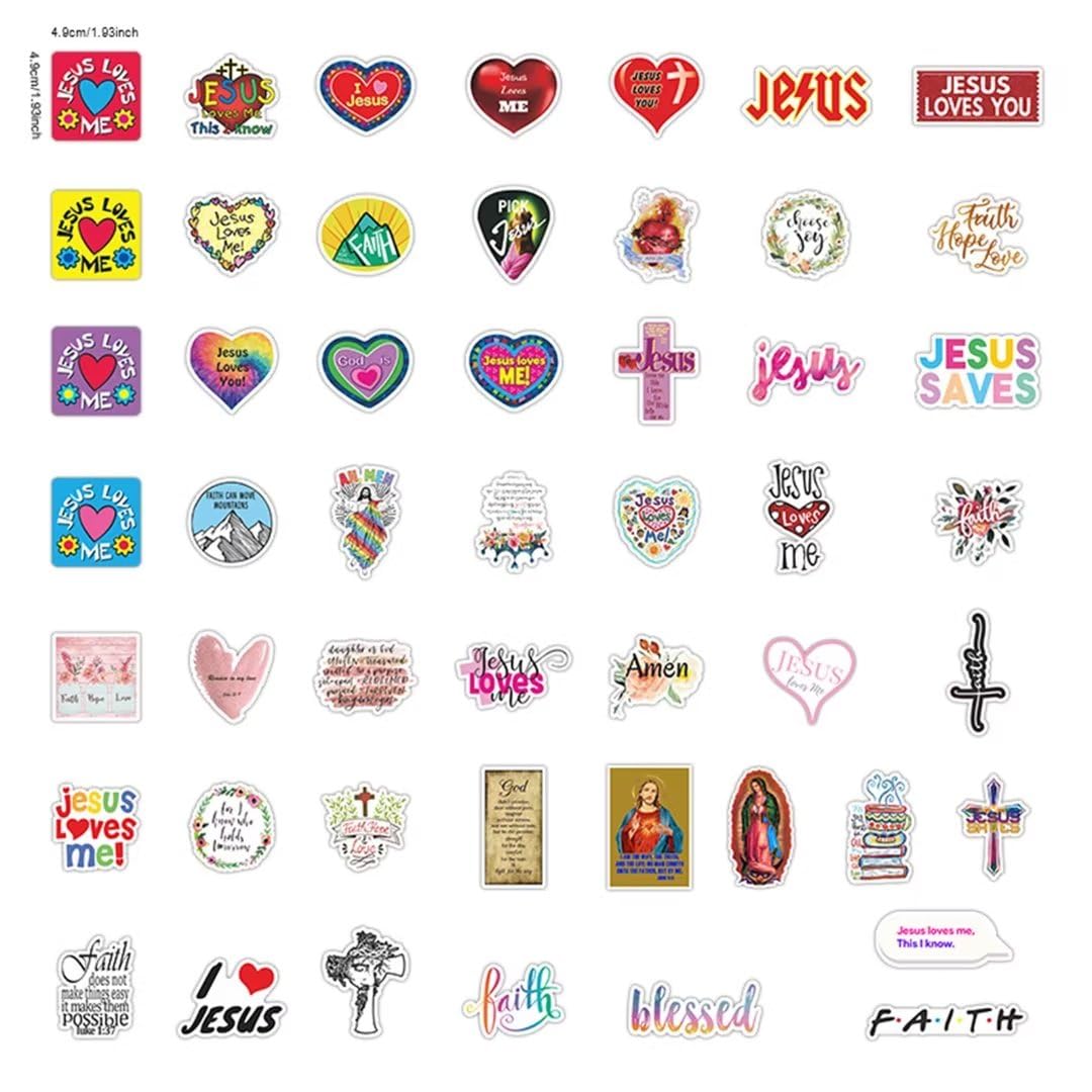 DothRayan Jesus stickers decorate notebook cover with daily inspiration