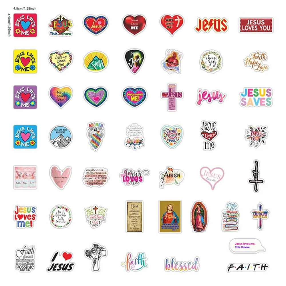 DothRayan Jesus stickers decorate notebook cover with daily inspiration