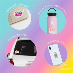 DothRayan Jesus stickers brighten luggage for travel flair