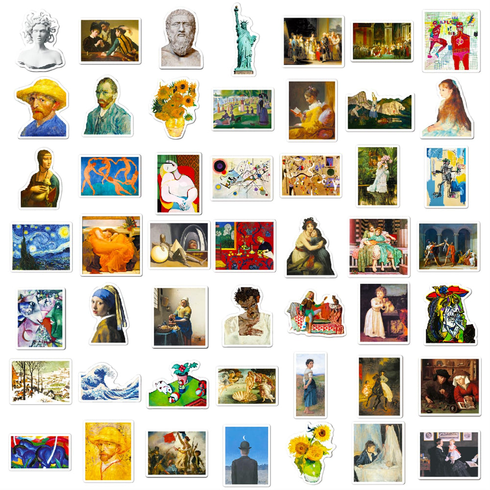 DothRayan van Gogh style stickers for phone decorate devices with vibrant art.