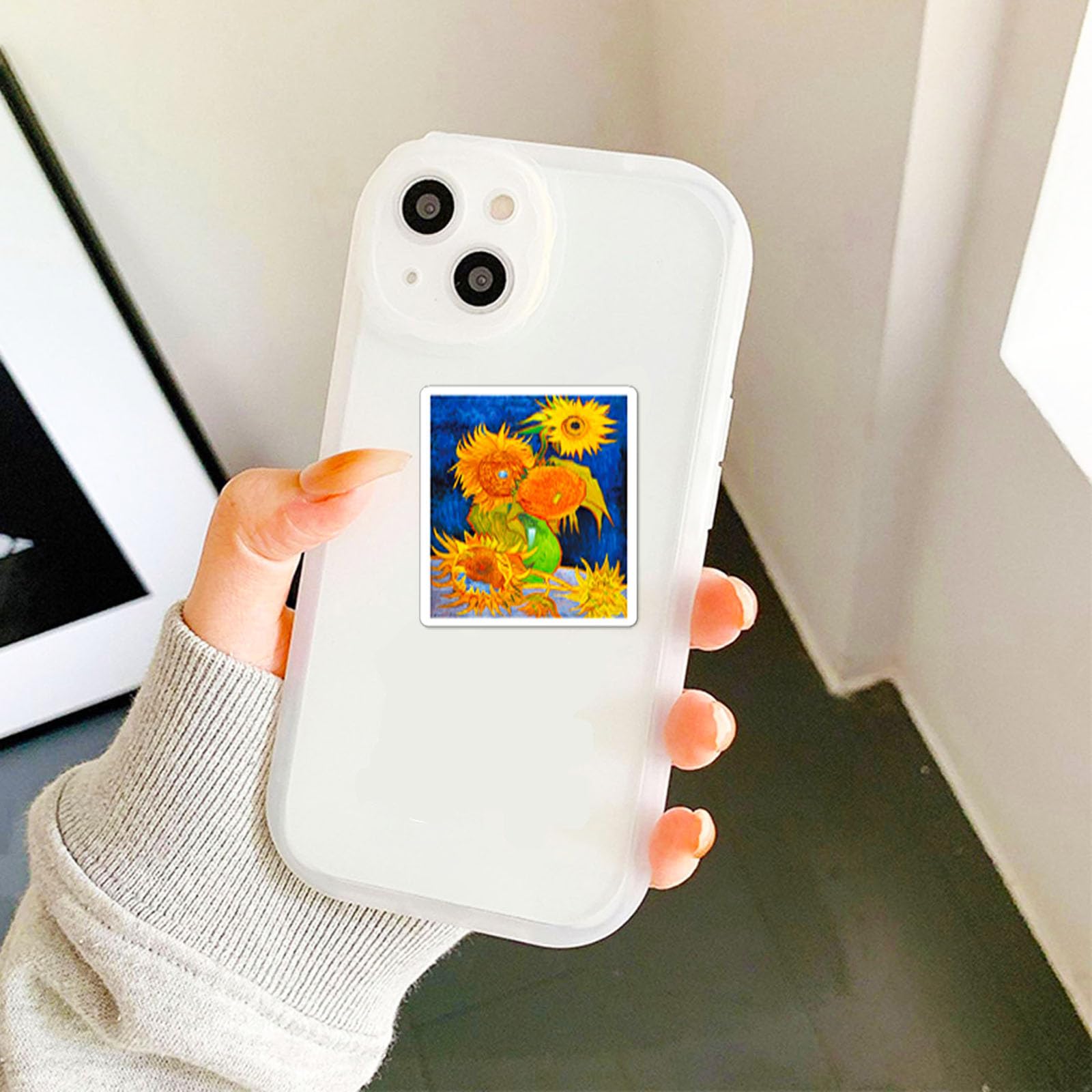 DothRayan van Gogh style stickers for skateboard express personality on wheels.