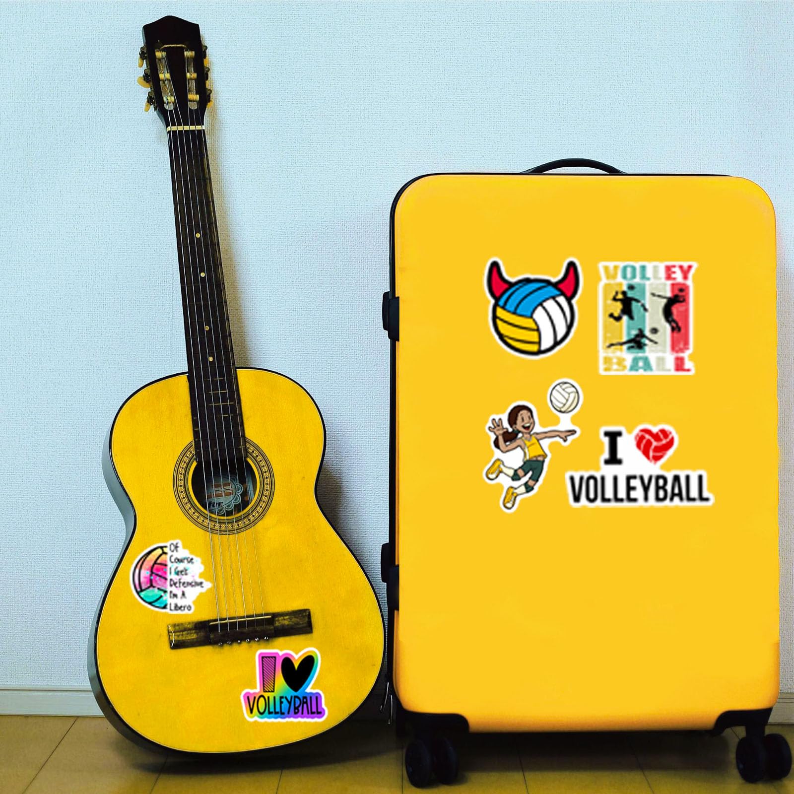 DothRayan volleyball stickers gift set, ideal for players and coaches.