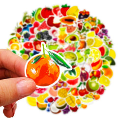 DothRayan VSCO fruit stickers decorate walls with a playful mood