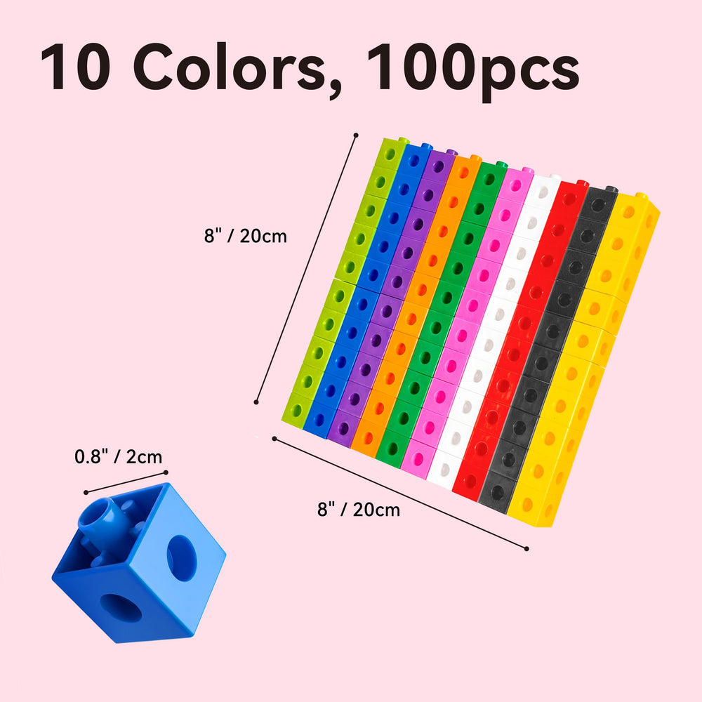 Dotimo storage bag with 100 cubes keeps classroom organized.