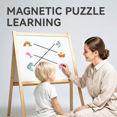 Close-up of Dotimo Kids magnetic ocean pieces for hands-on learning