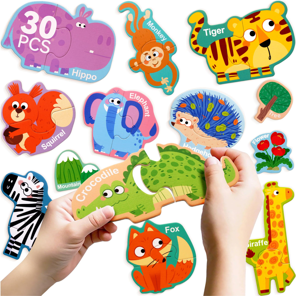 Dotimo wild animal magnetic puzzle elephant for hands-on learning and imagination