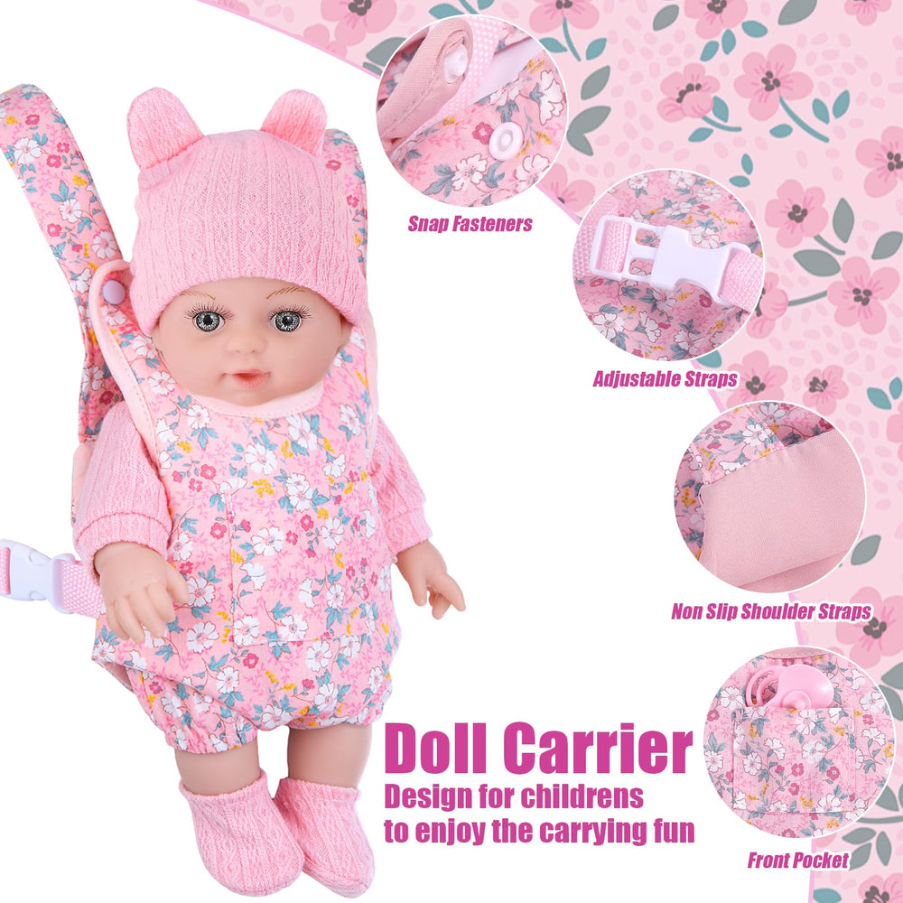 DOTVOSY baby doll feeding bottles enhances pretend feeding time.