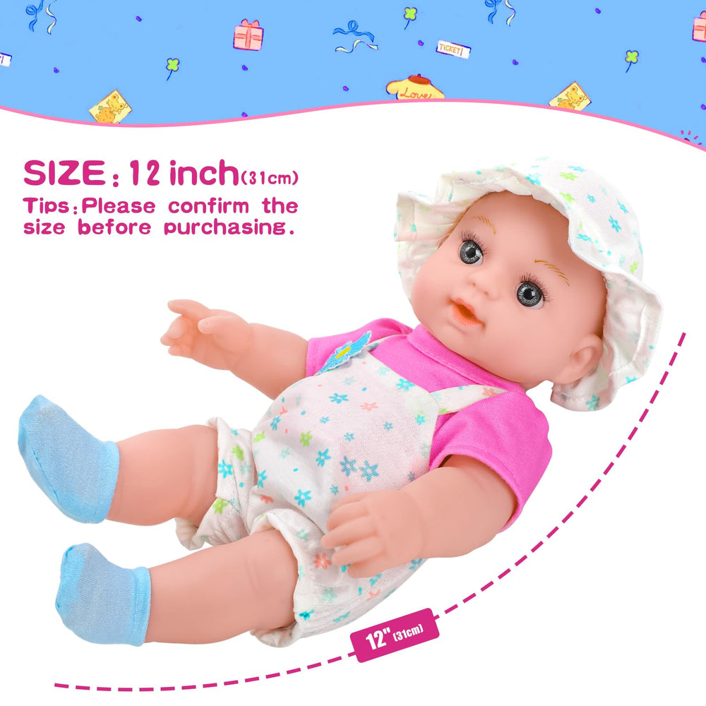 DOTVOSY daisy backpack carrier with doll for portable, on-the-go play.